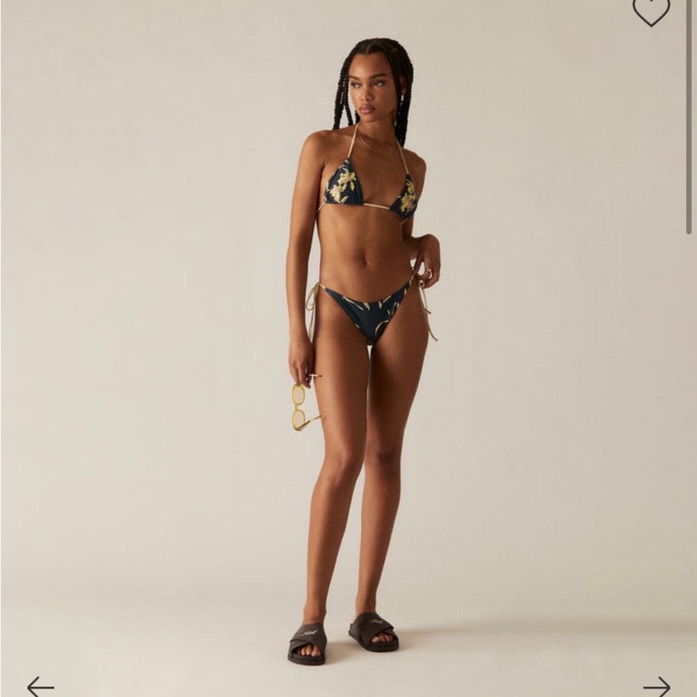 NWT Kith Women Mae Iris Floral Tie Bottom